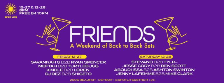 Join Mike Agent X Clark at Friends Detroit for A Weekend of Back-to-Back Sets