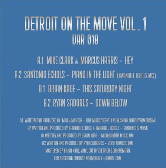 Out Now: Detroit on the Move Vol. 1 (UAR 018)